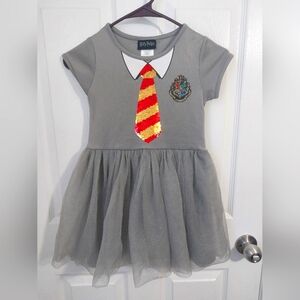Harry Potter Hermione Halloween Costume Gryffindor Dress w/Reversible Tie